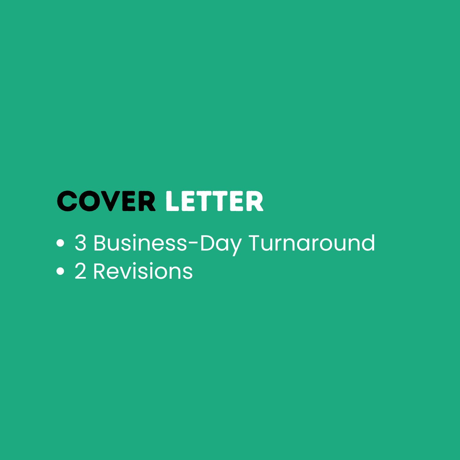 Cover Letter